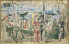 Dance on the Beach by Edvard Munch