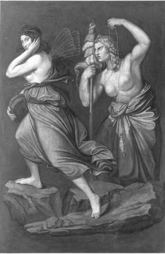 Das Märchen von Amor und Psyche: Psyche und die Parze by Wilhelm von Kaulbach