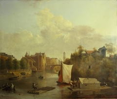 Das Weerdpoort (Stadttor) mit der Umgebung von Utrecht by Bruno van Straaten