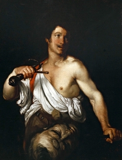 David with the Head of goliath by Bernardo Strozzi