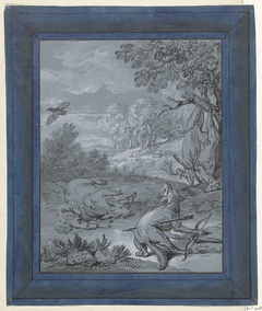 De wolf en de jager / Le Loup et le Chasseur by Jean-Baptiste Oudry