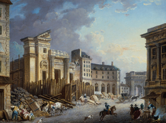 Demolition eglise St-Bartelemy by Pierre-Antoine Demachy