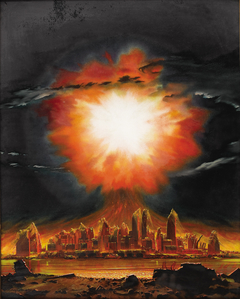 Destruction of New York City by a Hydrogen Bomb by Chesley Bonestell