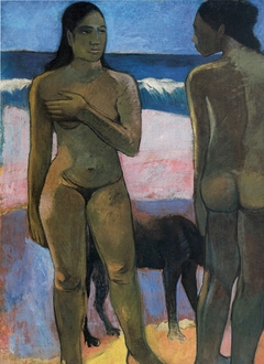 Deux Tahitiennes sur la plage by Paul Gauguin