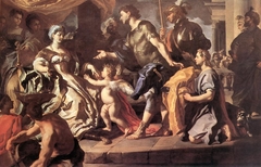 Dido receiving Aeneas and Cupid disguised as Ascanius by Francesco Solimena