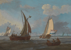 Dutch Shipping off the Low Countrie by Adam Silo