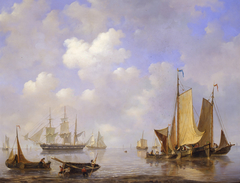 Een stil water by Frans Jacobus van den Blijk