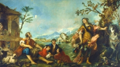 Erminia and the Shepherds by Francesco Guardi