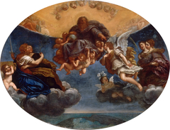 Eternal Father and Archangel Gabriel by Francesco Albani