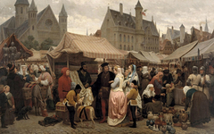 Fair in Ghent in the Middle Ages by Félix De Vigne