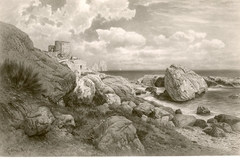 Felsen und Haus am Meer by Karl Hermann Krabbes