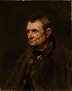 Figure Study of the Farmer Florian Killian. by Eilif Peterssen