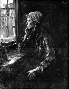 Fisherman's Wife at the Window by Jozef Israëls