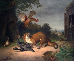 Fox in the Poultry Yard by Christian August Printz