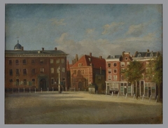 Gezicht op de Nieuwemarkt vanuit het noorden by Jan Bikkers