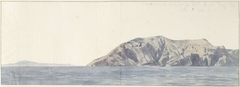 Gezicht op zuidkust van eiland Capri by Louis Ducros