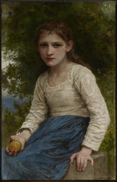 Girl with an Apple by William-Adolphe Bouguereau