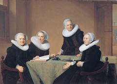 Group portrait of the regentesses of the St. Elisabeths Gasthuis, Haarlem by Johannes Cornelisz Verspronck