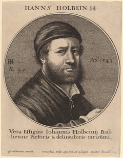 Hans Holbein the Younger by Wenceslaus Hollar