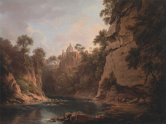 Hawthornden Castle, near Edinburgh by Alexander Nasmyth