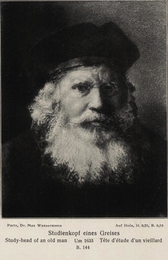 Head of an Old Man by Anonymous