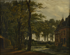 Het slot Develstein in de Zwijndrechtse Waard by Adrianus van der Koogh