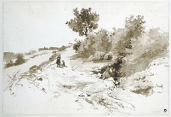 Heuvelachtig landschap in Frankrijk by Johan Daniël Koelman