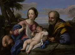 Holy Family with St. John the Baptist by Giovanni Battista Salvi da Sassoferrato