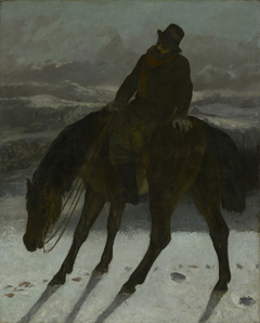 Hunter on Horseback by Gustave Courbet