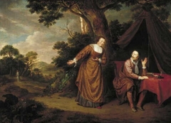 Jacob Cats and Cornelia Baars in a Landscape by Johannes Mytens