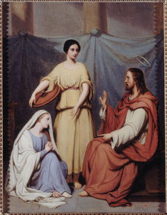 Jésus chez Marthe et Marie by Hendrik Scheffer