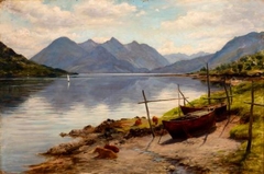 Joseph Farquharson - Loch Duich and the Five Sisters - ABDAG002554 by Joseph Farquharson