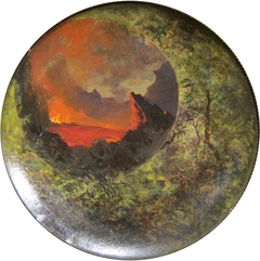 Kilauea Volcano and Rain Forest by Jules Tavernier