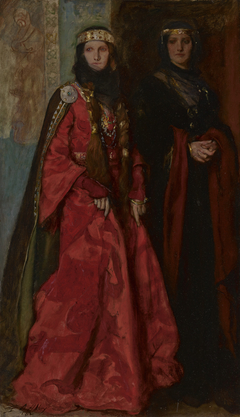 King Lear: Goneril and Regan (Act I, Scene i) by Edwin Austin Abbey