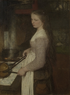 Kitchen princess by Matthijs Maris