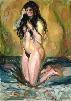 Kneeling Nude by Edvard Munch