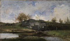 L'écluse d'Optevoz by Charles-François Daubigny