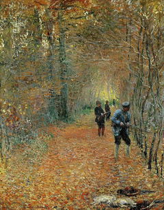 La chasse by Claude Monet