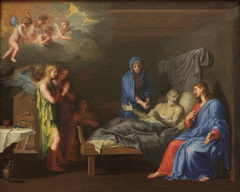 La mort de Saint Joseph by Jacques Stella