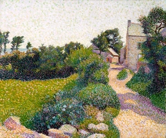 La rue au soleil à Port-Manech (The Road in Sunlight) by Henri Delavallée