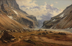 La Vallée du Vénéon à Saint-Christophe-en-Oisans by Charles Bertier