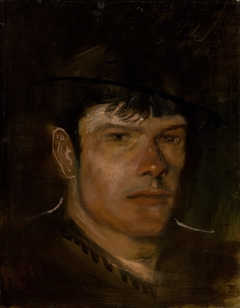 Lad with a Large Ear and a Small Hat by László Mednyánszky