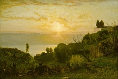 Lake Albano, Sunset by George Inness