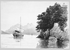 Lake of Lecco (from Switzerland 1869 Sketchbook) by John Singer Sargent