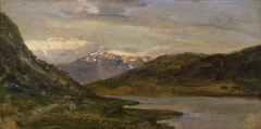 Landscape at Nystuen on Filefjell by Johan Christian Dahl