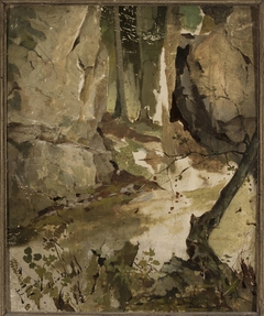 Landscape from Ojców by Franciszek Żmurko