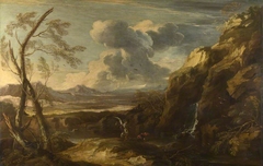 Landscape with Tobias and the Angel by Salvator Rosa