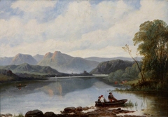 Langdale Pikes from Low Wood, Windermere by James Francis Williams