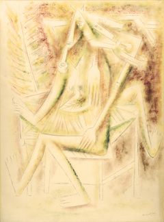 Las Gemelas - The Twins by Wifredo Lam