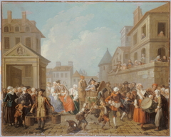 Le Carnaval des rues de Paris by Étienne Jeaurat